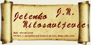 Jelenko Milosavljević vizit kartica